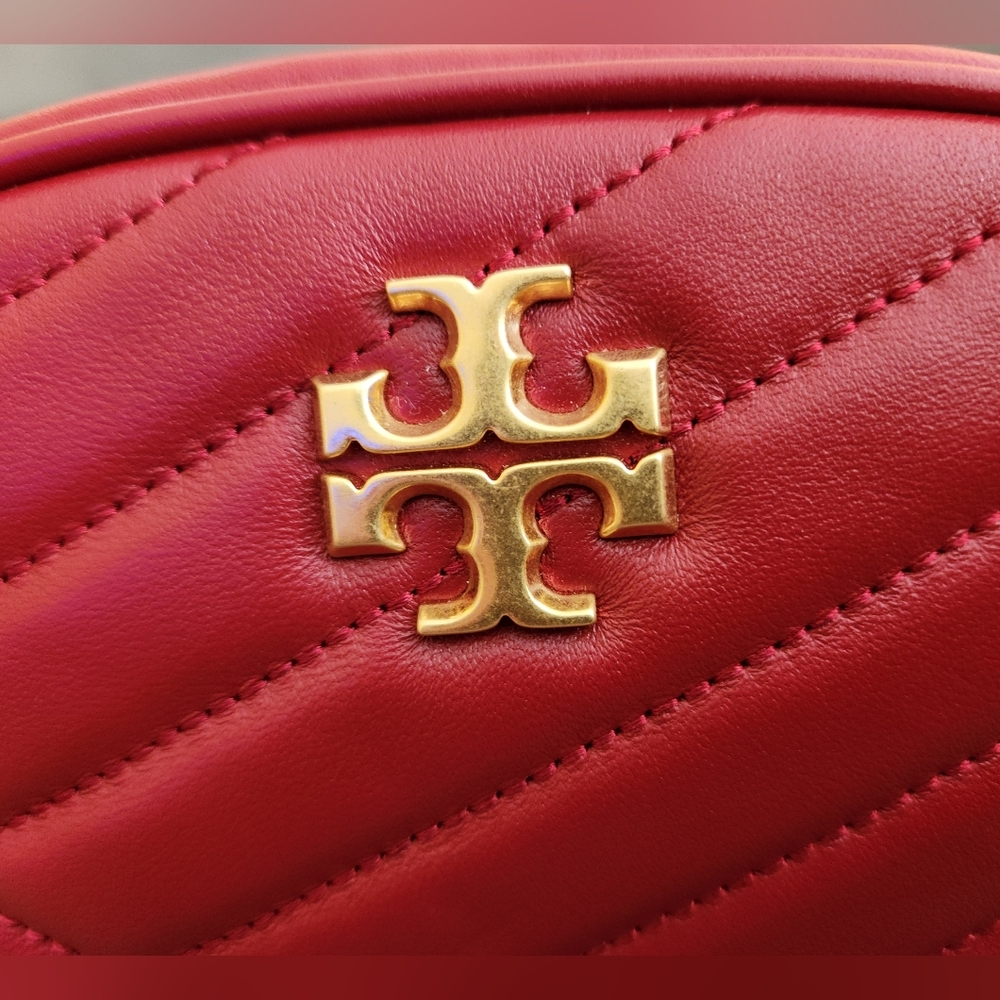 Tory Burch Kira Chevron Camera Bag ~REDSTONE **NEW - Picture 7 of 14
